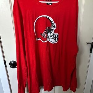 Cleveland Browns Long Sleeve Orange Shirt NWT Size 3XL